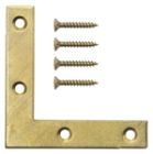EQUERRE ACIER PLATE LAIT.  50 X 10 X 1,5 mm - P/2