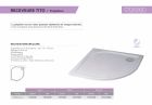 RECEVEUR DE DOUCHE EN POLYBETON 900X900X30 SEMI-CIRCULAIRE BLANC MAT