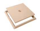 TAMPON DE SOL AVEC CADRE 300 X 300 SABLE    - TRC30S