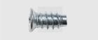 Vis pour plaque d'immatriculation tête fendue - diam. 6,3 mm x long. 13 mm - Blister de 4