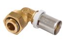 COUDE A SERTIR A VIS ECROU TOURNANT 15/21 90° DIAMETRE 16 - FLCT1615F