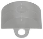 PONTET PLASTIQUE -  PROFIL ONDULE  76 X 18 mm - P/100
