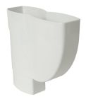 JAMBONNEAU POUR TUBE DESCENTE OVATION 105X76 BLANC   - UJAM107B