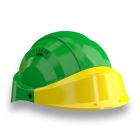 Casque - Orizon vert visiere jaune - Taille unique
