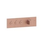 FACADE THERMO UP HORIZONTALE THERMO 3 SORTIES QUADRI OR ROSE BROSSE