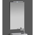miroir simple avec spot sur reglette 60x80