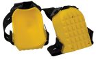 PAIRE DE GENOUILLERES EN PU JAUNE
