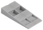 CALE DE DISTANCE GRISE - 87 X 43 X 15 MM Plastique - P/1