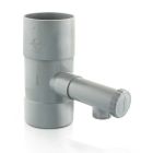 Récupérateur d'eau de pluie gris pour tube de descente Ø80 - RECUP EAU DE PLUIE  D 80 GRIS