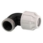 Coude compression 90° taraudé Ø32x1'1/4 - COUDE 90° TAR COMP. Ø 32X11/4