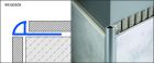 PROFILE DE CARRELAGE DURONDELL DRAE 110 1/4 ROND FERME ALU ARGENT 250CM 11MM - DURONDELL DRAE