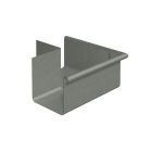 Equerre carrée 33B14 extérieure soudée sans pince - zinc - prePATINA ardoise