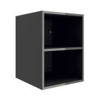 COQUETTES ALLIANCE 400 2 espaces GRIS BRILLANT 400 x 540 x 434 mm