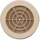 GRILLE FIXE RONDE A CLIPSER DIA 150 A/M SABLE