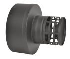 CAPUCHON + PRISE AIR NOIR APOLLO Ø80/125
