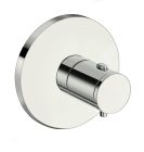 facade externe triverde plaques rondes 1 sortie chrome