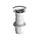 BONDE LAVABO Up Down ABS BONDE CHROME CORPS BLANC
