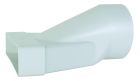 Raccord mixte droit - Pour réseau équivalent Ø 125 mm - 55 x 220 Ø 125 femelle