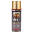 Peinture acrylique metal , bois , plastiques classique brillant or riche - aérosol de 0,4L