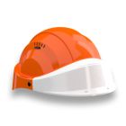 Casque - Orizon orange visiere blanche - Taille unique