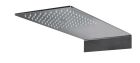 pomme de douche sandwich inox modul encastree 45-20 cm