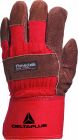 Gants docker croûte doublé 3m thinsulatetm marron - rouge T10