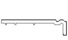 Planche en équerre moulurée 175 mm longueur 6 ml blanc signalisation 3