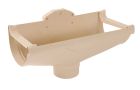 NAISSANCE CENTRALE DIAMETRE 80 POUR  PROFILE GOUTTIERE TYPE  29 SABLE  - UNAD29S