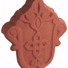 Fronton de rive universelle terre cuite Vieilli masse 113 - long. 46 cm x larg. 36 cm