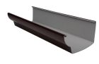 Gouttière en PVC marron moulurée développé T33 - long. 4m