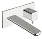 lavabo mural king avec plaque chrome ex kg276