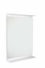 miroir eclairant curva + etagere 64-90-15 cm blanc