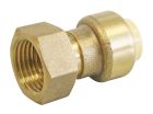 Raccord laiton à clipser pour tubes cuivre ou PER ou Multicouche Ø12 - Ecrou tournant 15/21