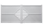 Portail aluminium avec cadre en aluminium avec un remplissage lames non ajourées 84 mm - KINABALU