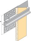 Joint creux inox pour enduit gratté ép. 10mm lg. 200cm