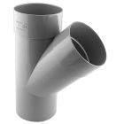 Culotte PVC évacuation 45° mâle/femelle Ø160 - CULOTTE MALE 45° D 160 1x6