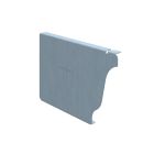 Talon moulurée gauche - zinc - prePATINA clair