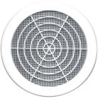 GRILLE FIXE RONDE A CLIPSER DIA 125 A/M BLANCHE