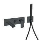 BAIN DOUCHE MURAL PROFILO ENCASTRE 3 SORTIES METAL BROSSE