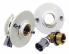Fixoplac double pour plaque de platre alvéolaire, raccords coudés Femelle 15/21, pour PER 12, à sertir