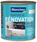 Peinture acrylique de renovation multi-supports Cuisine & Bains satine gris clair - boite metal de 0,5L