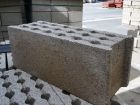 Bloc perfore en beton B80 - long. 50cm x haut. 17,5cm x ep. 20 cm