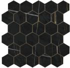 Gres SAHARA NOIR MATE HEXAGONO 30X30