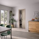 Bloc porte isotherme SIENNE (Noisette) - Poussant gauche - L830mm