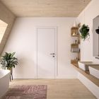 Bloc porte OSTUNI (Blanc satine) reversible - L830mm