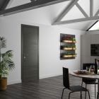 Bloc porte TURIN (Gris anthracite) reversible - L830mm
