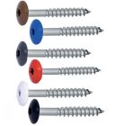 VIS DE FACADE TETE CYLINDRIQUE EXTRA LARGE SIX LOBES 4,8X38RAL9010