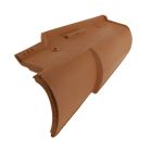 Rive ronde a ressaut gauche Romane Canal / Latitude 12 terre cuite Rouge Naturel - long. 47,1 cm x larg. 21,6 cm