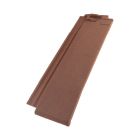 Demi-tuile Volnay PV terre cuite Rouge flamme - long. 49 cm x larg. 17,3 cm