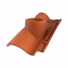 Tuile a douille diametre 150 Double Canal Languedoc terre cuite Rouge Bourgogne